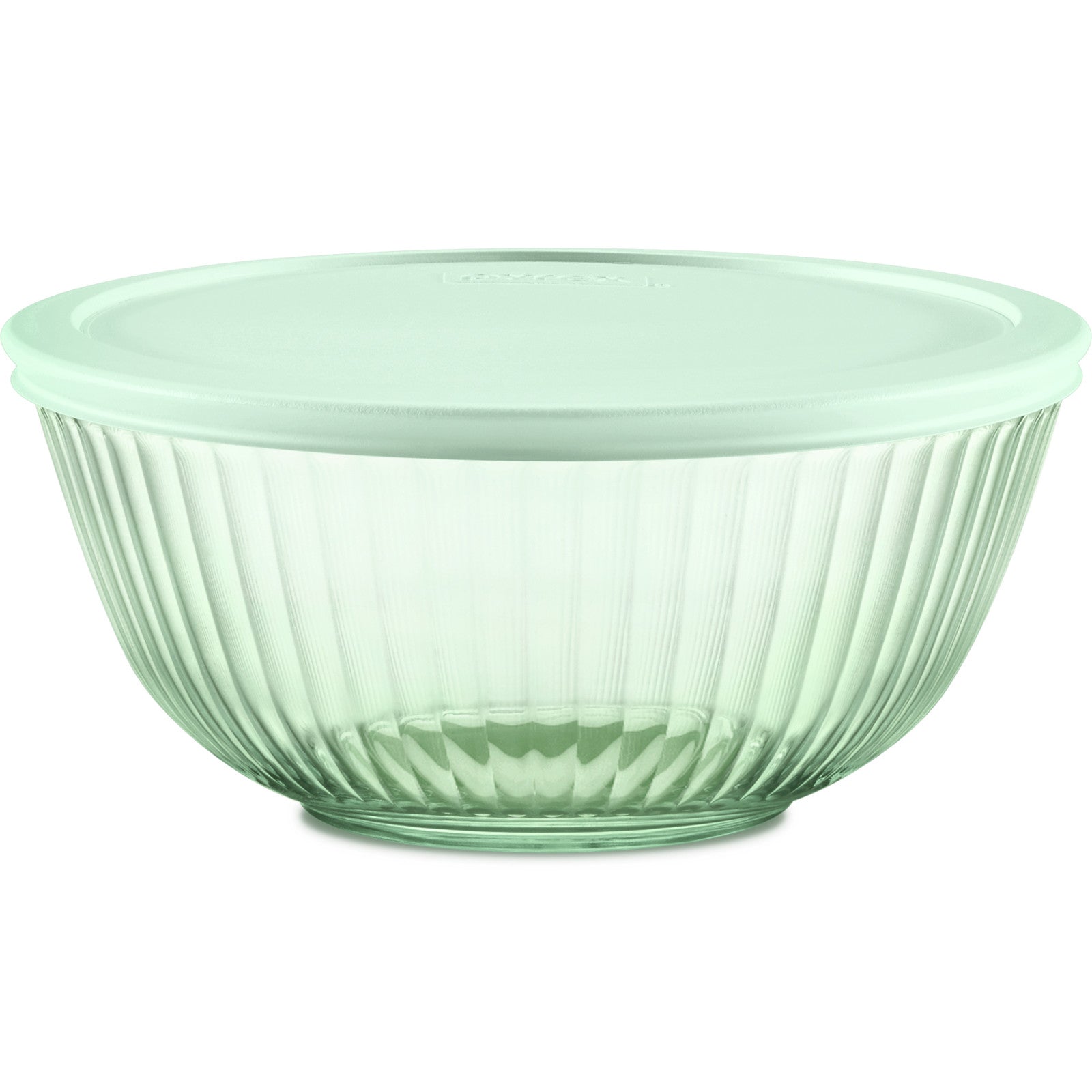 Pyrex® Colors Sculpted Tinted 2.3-quart Mixing Bowl with Lid. Green