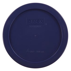 Pyrex? 4-cup Round Plastic Lid. Dark Blue